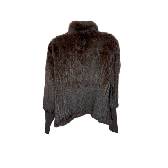 Love Token Brown Rabbit fur Jacket - Size L - Picture 3 of 7